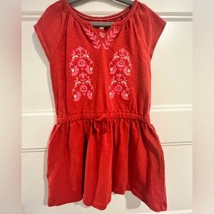 Tea Collection- Embroidered Flutter Sleeve Dress